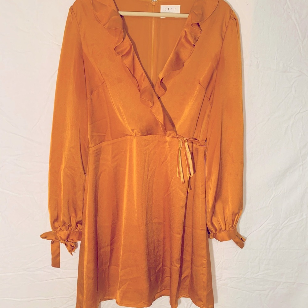 Lulu’s Satin Cocktail Dress